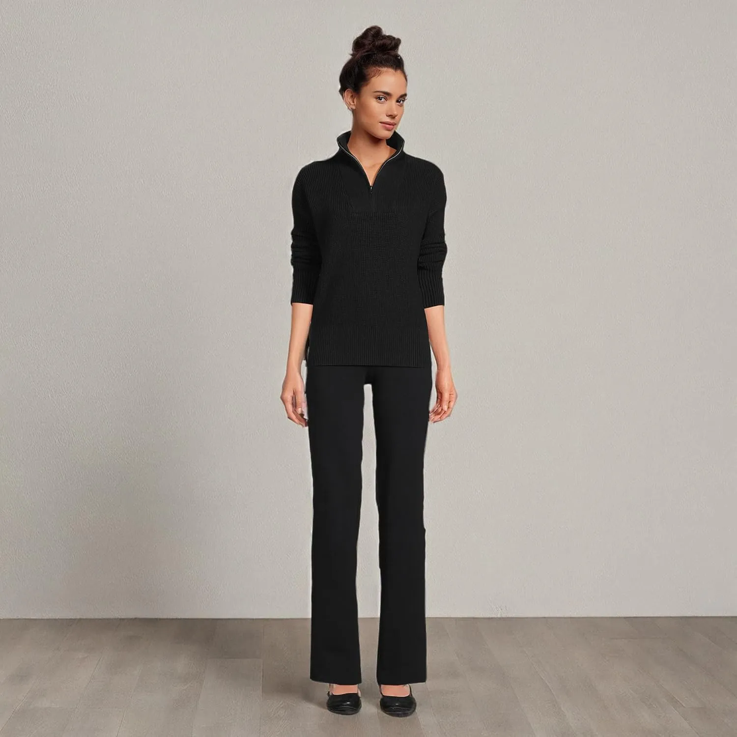 Lands' End Women's Starfish Mid Rise Straight Leg Pants