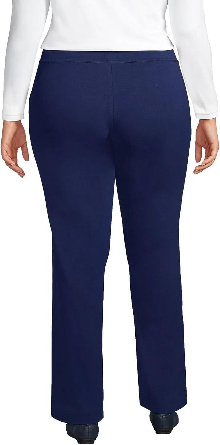 Lands' End Women's Starfish Mid Rise Straight Leg Pants