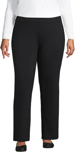 Lands' End Women's Starfish Mid Rise Straight Leg Pants