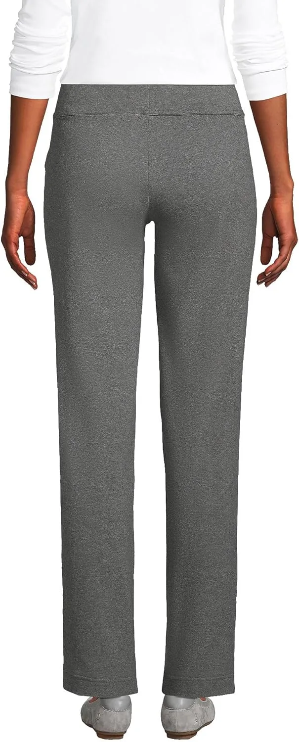 Lands' End Women's Starfish Mid Rise Straight Leg Pants
