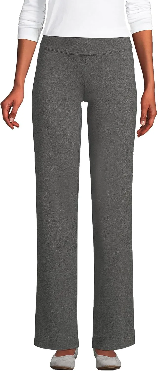 Lands' End Women's Starfish Mid Rise Straight Leg Pants