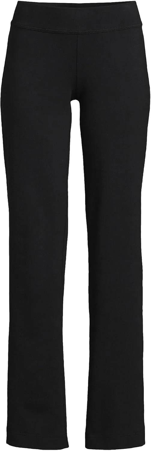 Lands' End Women's Starfish Mid Rise Straight Leg Pants