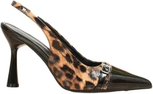 Leopard Slingback Kitten Heels for Women Closed Pointed Toe Bridal Wedding Parties Beach Cruise Cute Emo Rave Grunge Y2K Kawaii Elegant Dressy Fashion Trendy Pumps Work Sandals Spring Summer Outdoors
