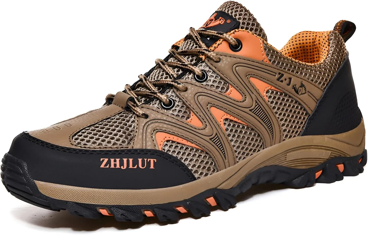 lilaBelle]Breathable Waterproof Hiking Shoes -【-Season Lightweight】 Men's & Women's Trekking Boots with Protective Toe Cap, Non-Slip Sole for Mountain Climbing, Outdoor Activities Brown