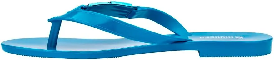 Melissa Harmonic M Chic Flip-Flops - Metallic Detail - Elegant Melflex Design - Comfortable Thong Sandals for Women - Summer Sandals for Fashion-Forward Style