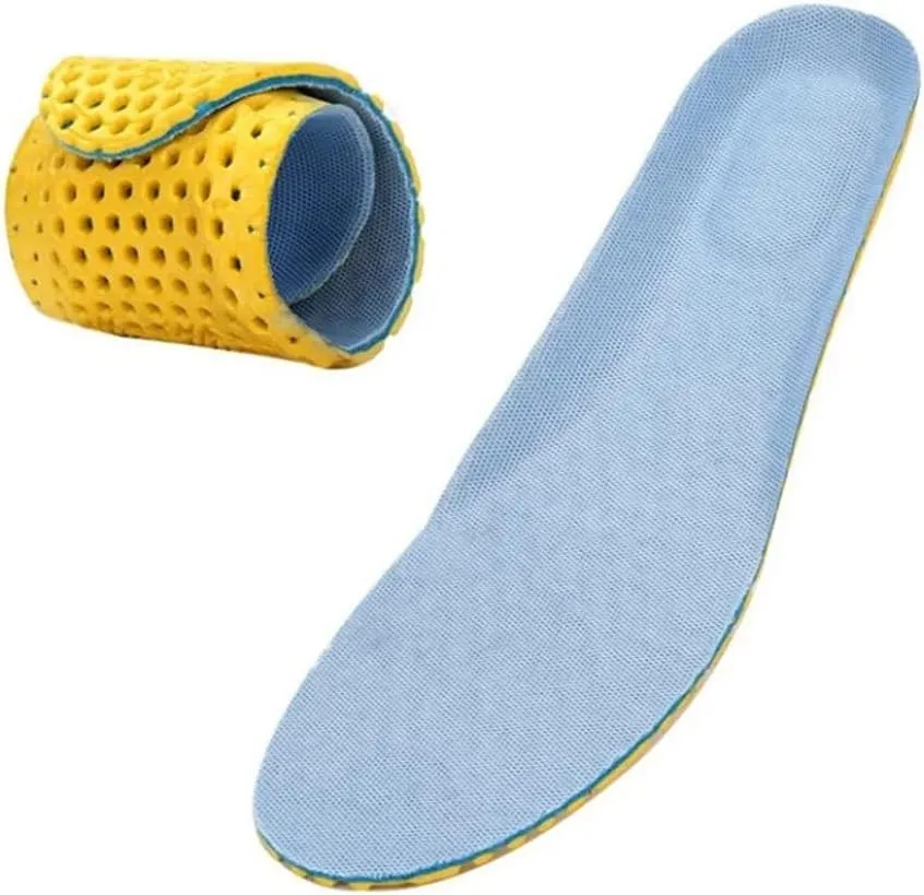 Memory Foam Insoles for Shoes Sole Mesh Deodorant Breathable Cushion Running Insoles for Feet Man Women Orthopedic Insoles(E,35-36)