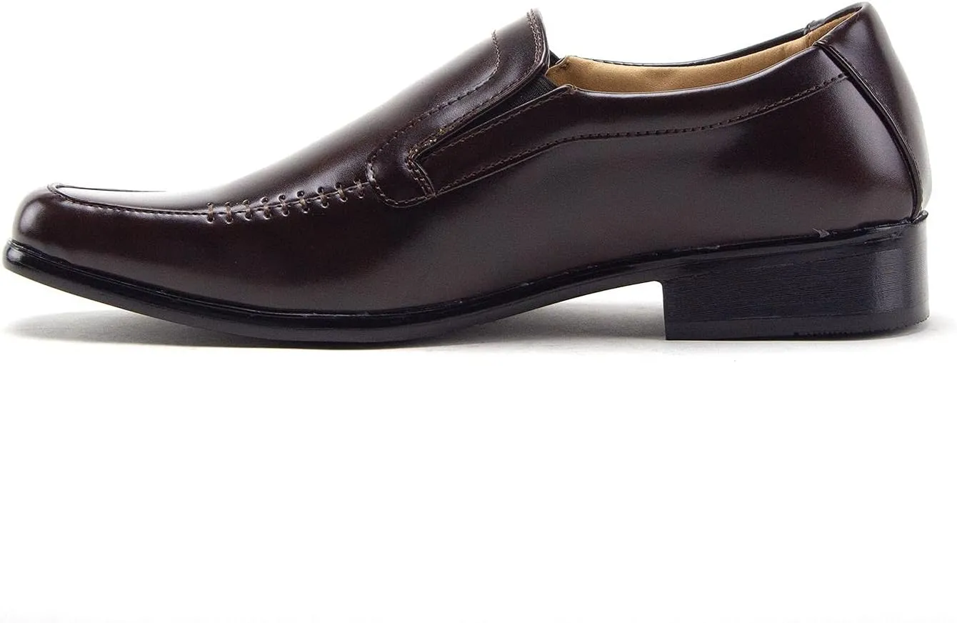 Men's 31334 Classic Square Toe Slip On Moccasin Style Loafers Dress Shoes