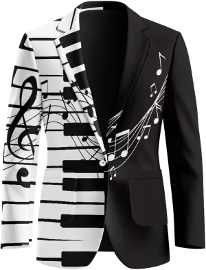 Mens Blazers Suit Jacket for Business One Button Slim Fit Suit Jackts Lightweight Casual Sport Coat S-5XL