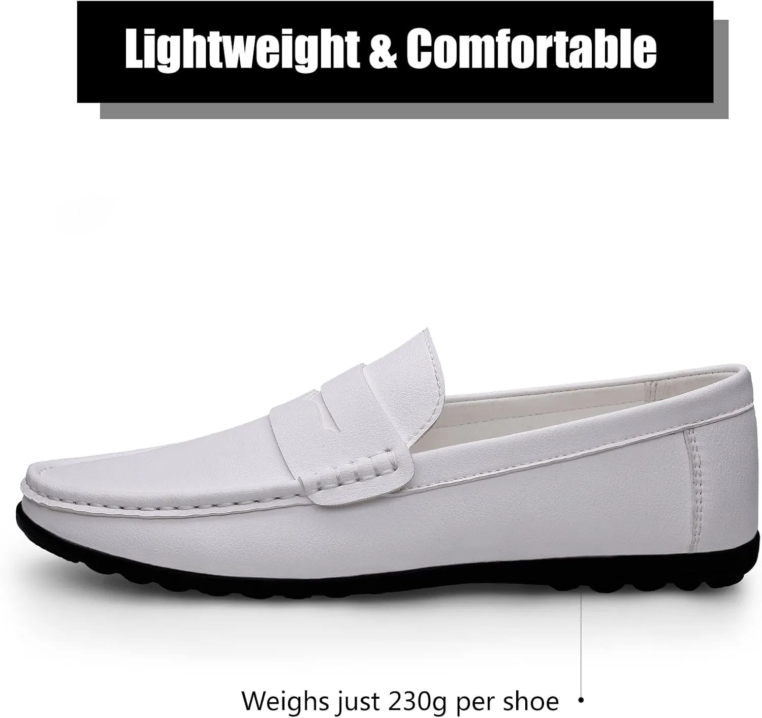 Men's Slip-On Dress Loafers Casual Lightweight Penny Shoes