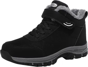 Men's Snow Boots Warm Furry Lined Footwear Waterproof Outdoor Lightweight Winter Boots Non-Slip Cold Weather Shoes Hiking Boot Trekking Boots