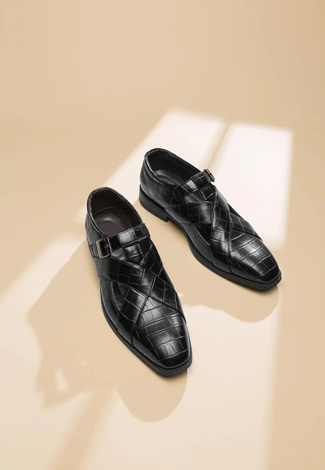 Men's Summer Business Casual Working Sandals Breathable Synthetic Leather Office Oxfords Shoes for Outdoor & Cocktail Party Dress Formal Shoes