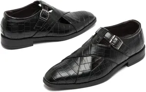Men's Summer Business Casual Working Sandals Breathable Synthetic Leather Office Oxfords Shoes for Outdoor & Cocktail Party Dress Formal Shoes