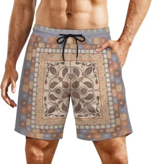 Mens Swim Trunks with Compression Liner Bathing Suits Beach Shorts Swim Shorts Men Swim Trunks