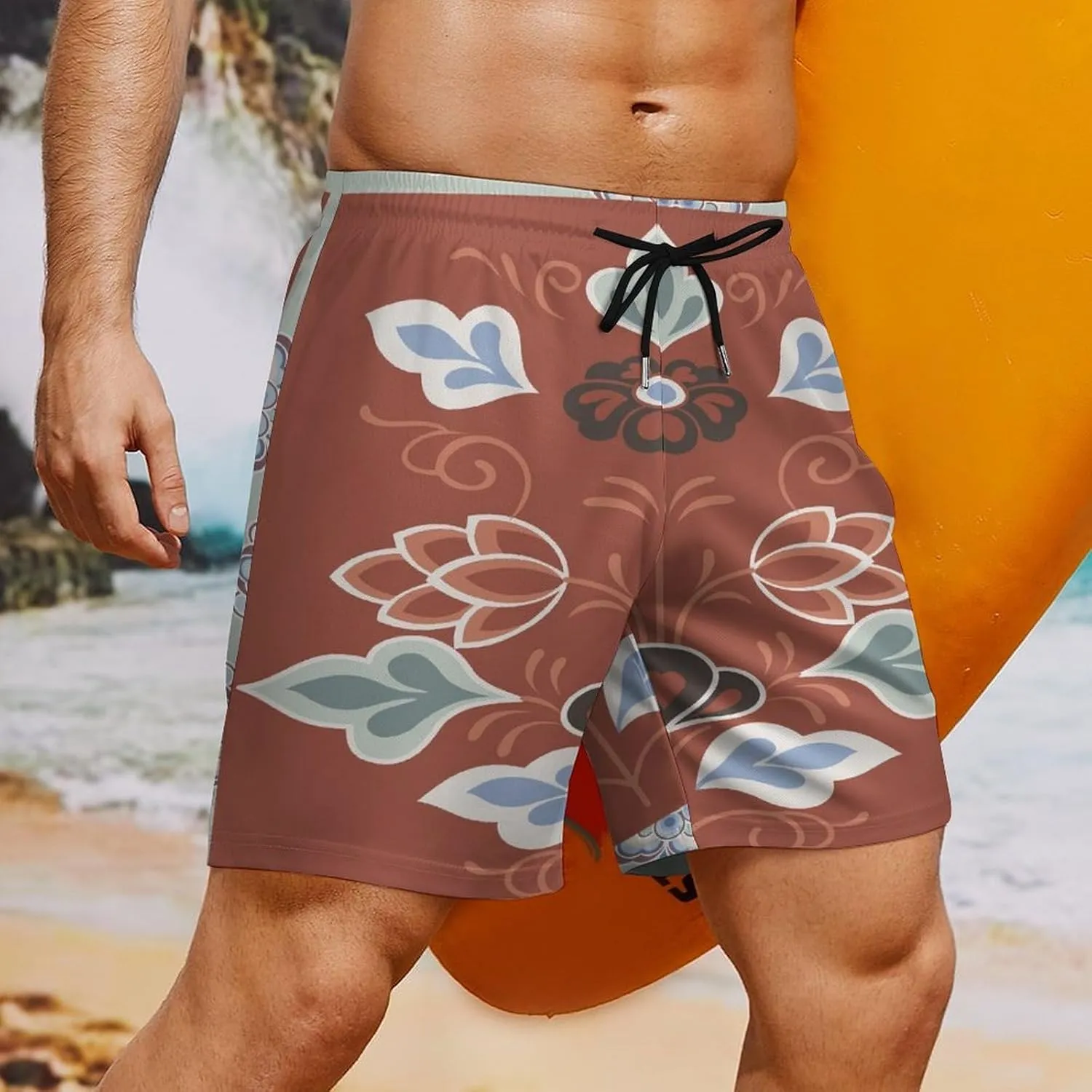 Mens Swim Trunks with Compression Liner Bathing Suits Beach Shorts Swim Shorts Men Swim Trunks