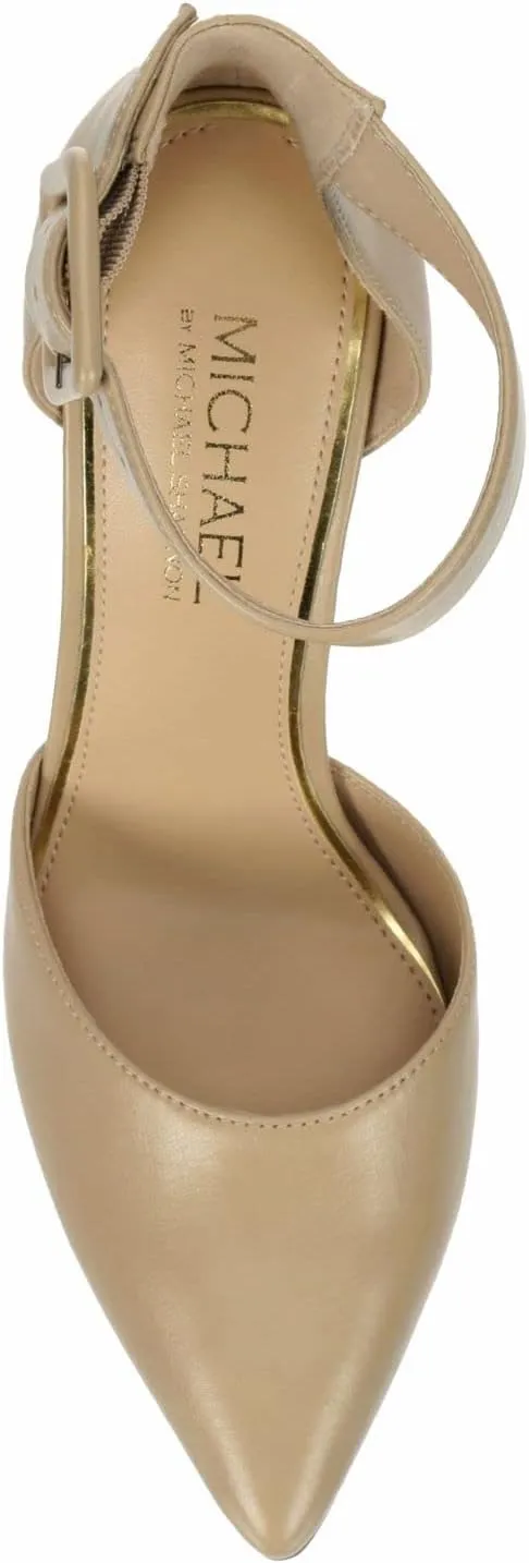 Michael By Michael Shannon Rosalie - Women's Closed Pointed Toe Block High Heel Ankle Strap Dress Sandals