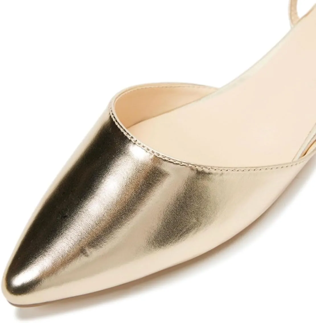 miss left Women Elegant Closed Pointed Toe Flats Sandals Crisscross Strap Buckle Low Block Heeled Pumps Comfy Party Prom Dressy Shoes Size 4-16 US