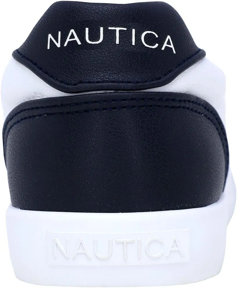 Nautica Women's Slip-On Sneakers – Casual Low-Top Walking Shoes – Comfortable No-Lace Fashion Tennis Style