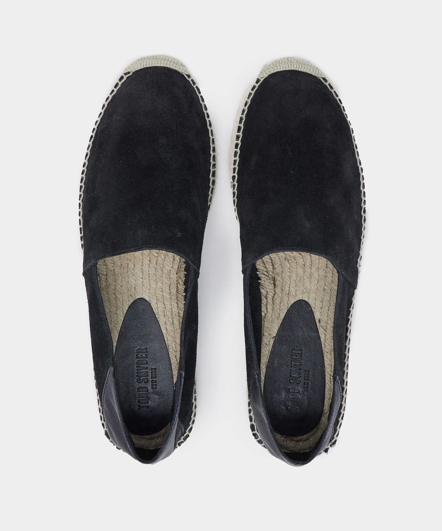 Nomad Suede Espadrille in Black