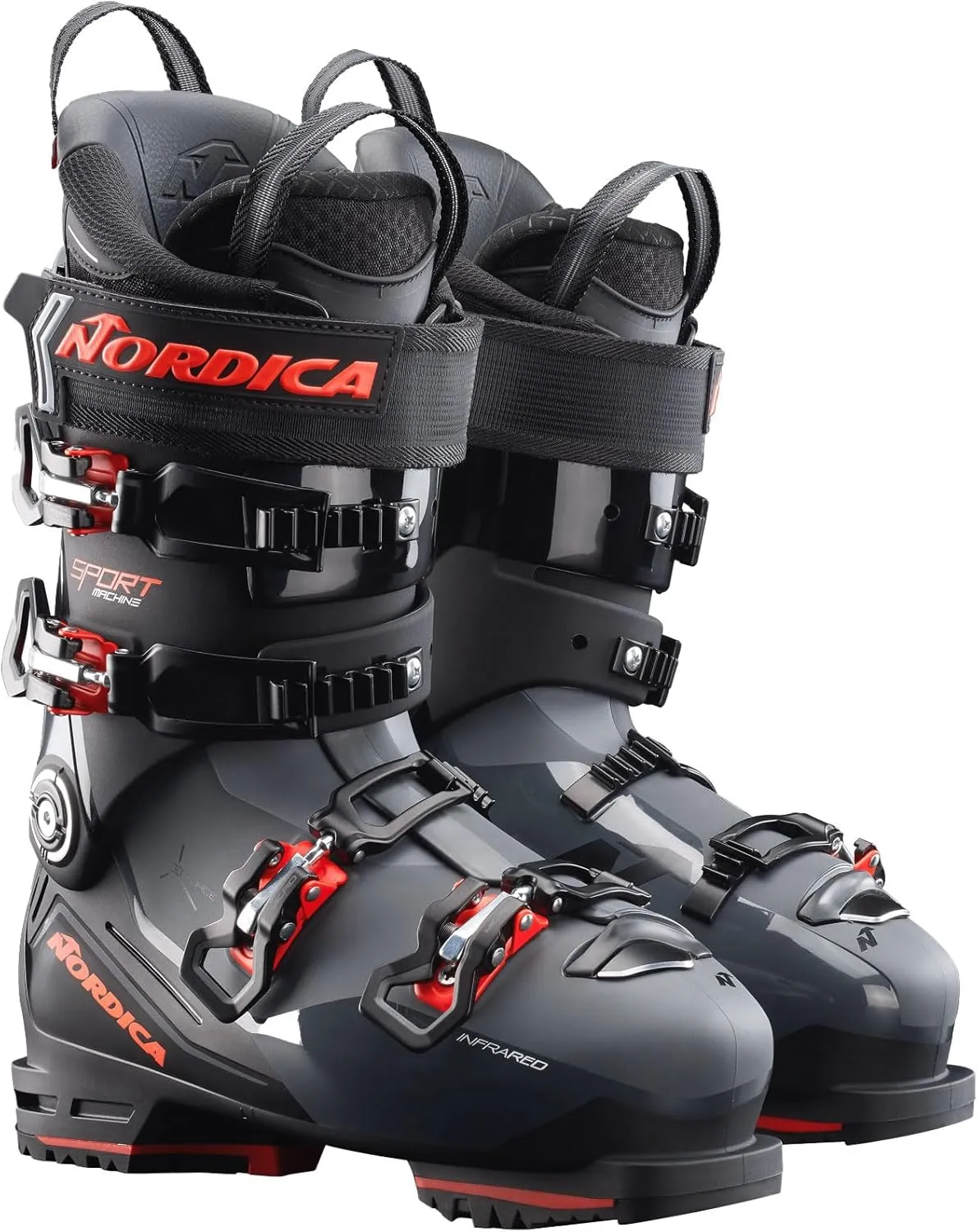 NORDICA Men's Sportmachine 3 130 Ski Boots - High-Performance Custom Fit All-Mountain Ski Boots for High-Volume Feet with Adjustable Cuff Control