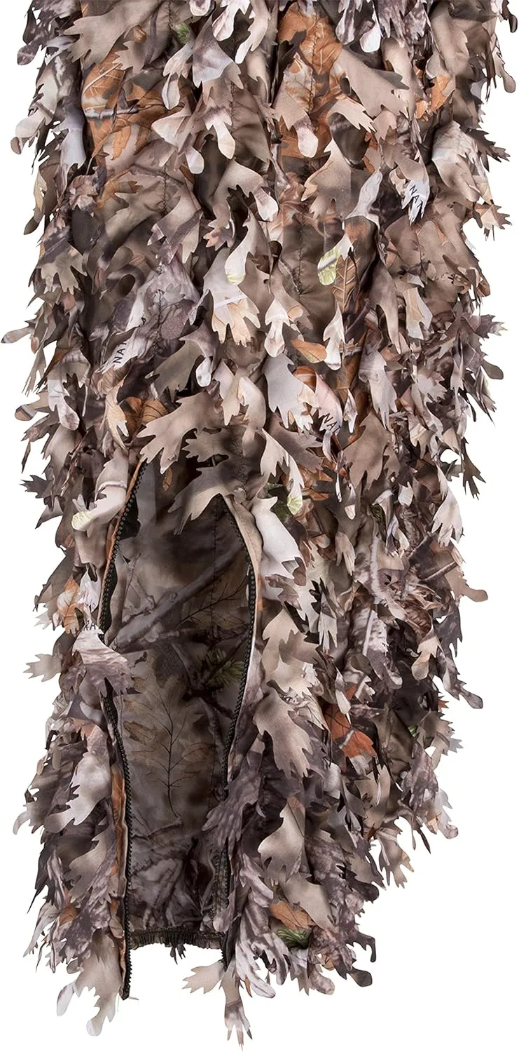 North Mountain Gear Woodland Camo Ghillie Suit 3D Leaf with Zippers and Pockets