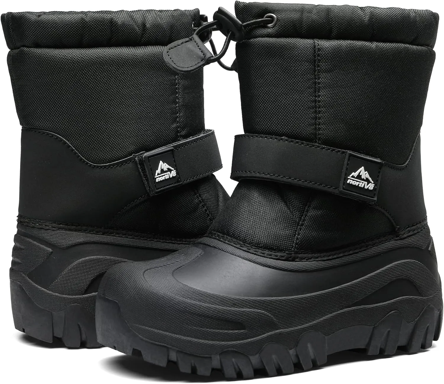 NORTIV 8 Kids Snow Boots Boy's Girl's Waterproof Cold Weather Classic Booties Hiking Outdoor Shoes (Little Kids/Big Kids)