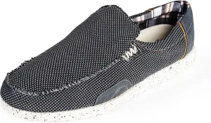 NORTY Men's Grey Low Ankle Chukka Loafers - Casual Shoes for Men - Elastic Lace-Up Loafers