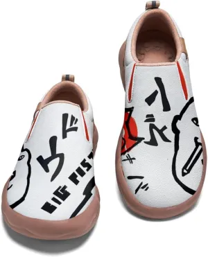 Onehorse Women's Graffiti Painted Shoes Walking Travel Casual Loafers Lightweight Comfort Slip-On Fashion Sneakers