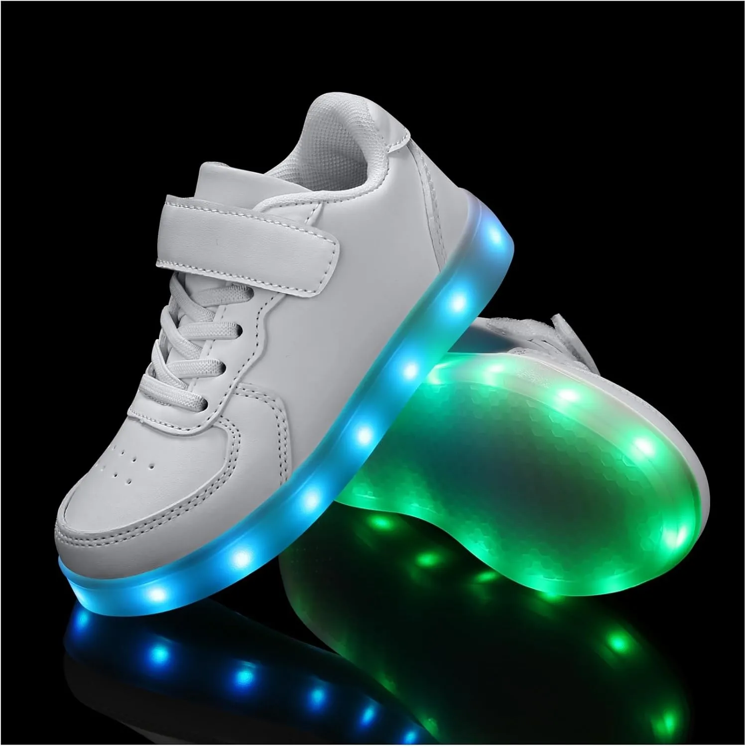 Padgene Kids LED Light Up Shoes USB Rechargeable Unisex Boys Girls LED Sneakers Cool Flashing Low Top Sneakers Luminous Shoes