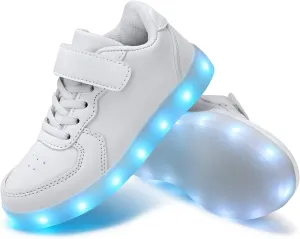 Padgene Kids LED Light Up Shoes USB Rechargeable Unisex Boys Girls LED Sneakers Cool Flashing Low Top Sneakers Luminous Shoes