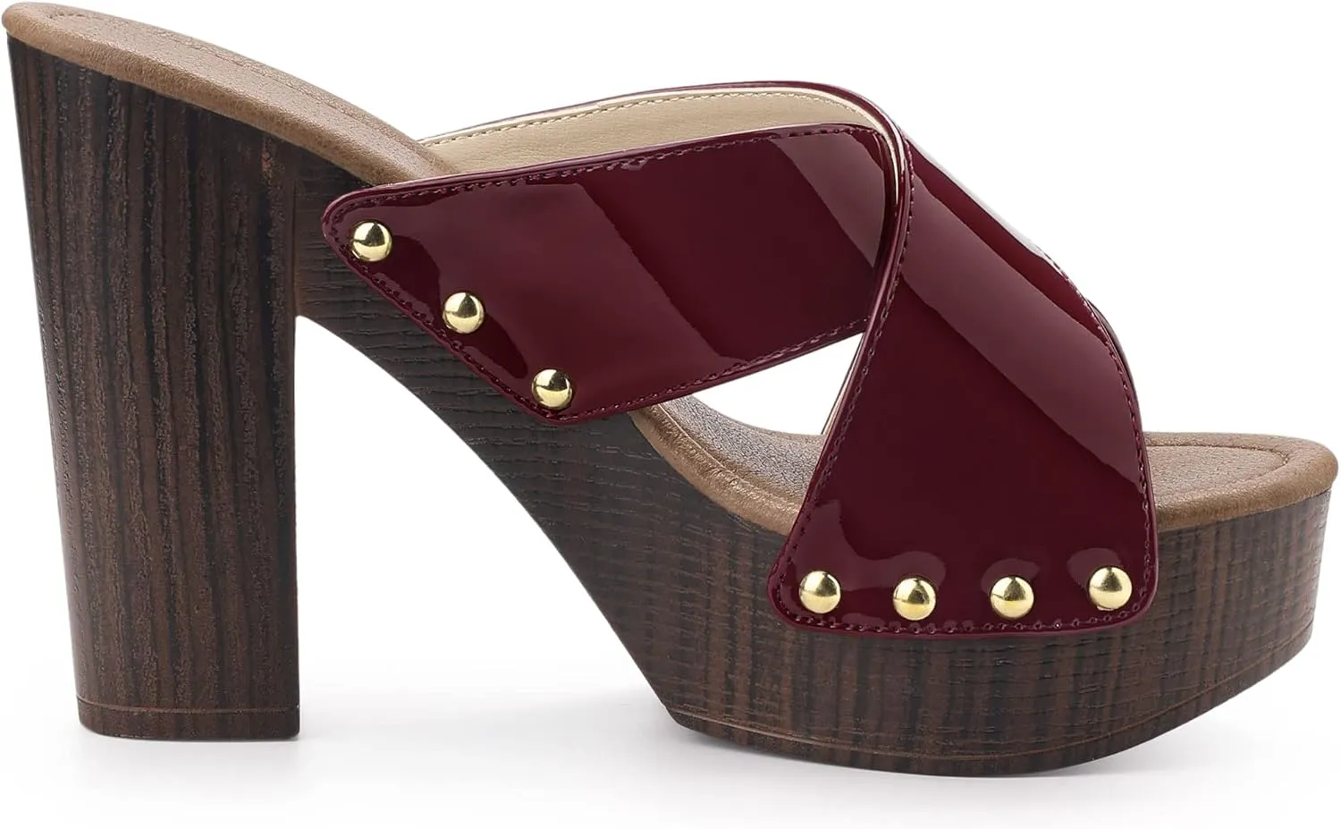 Perphy Platform Crisscross Strap Chunky Heels Sandals for Women