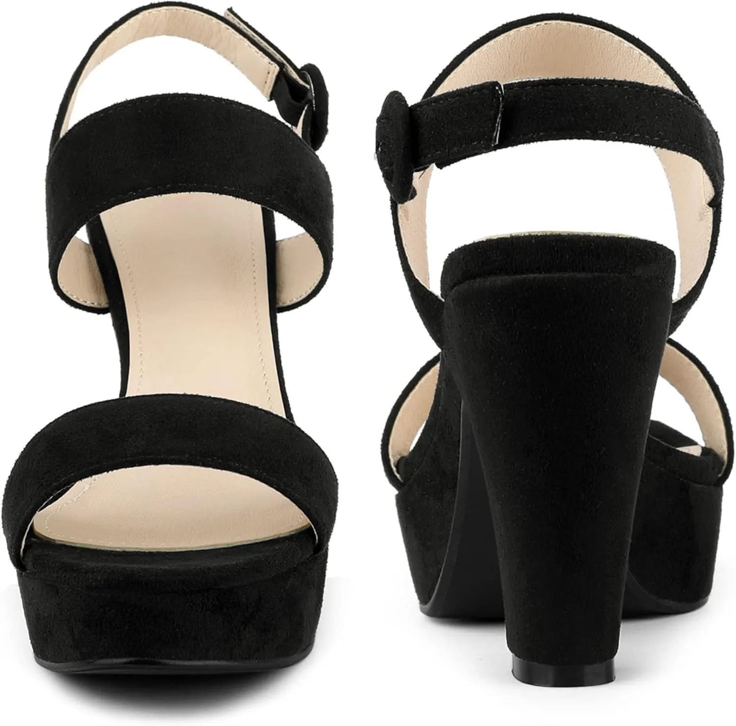 Perphy Platform Slingback Block Heeled Sandals for Women