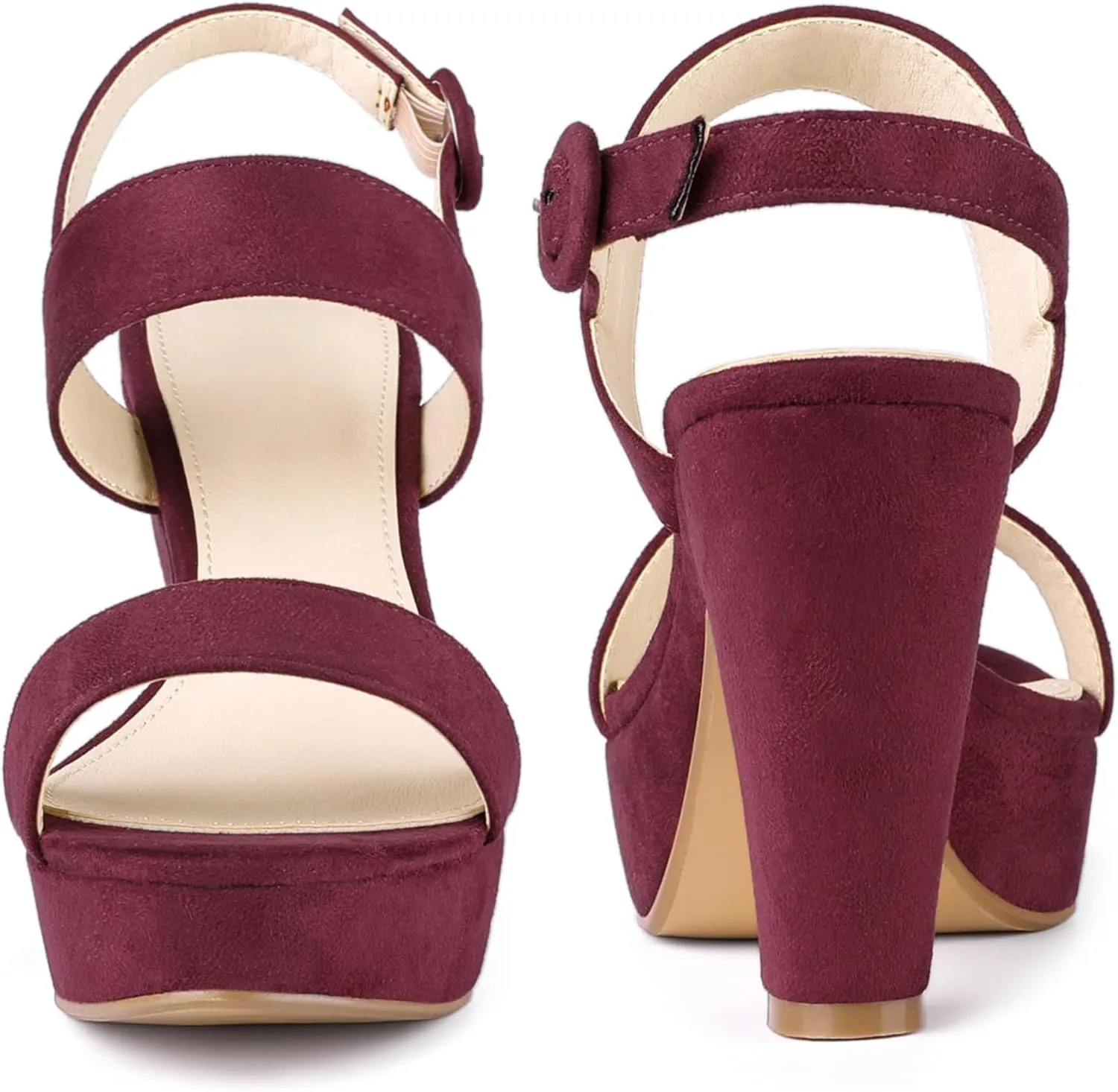 Perphy Platform Slingback Block Heeled Sandals for Women