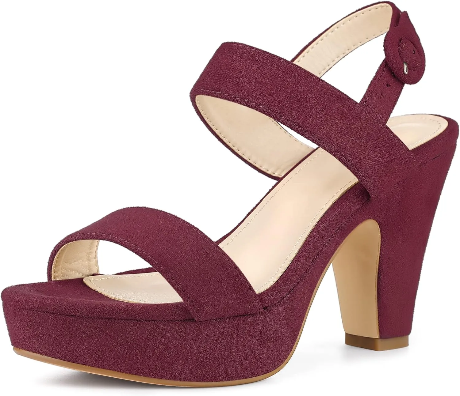 Perphy Platform Slingback Block Heeled Sandals for Women