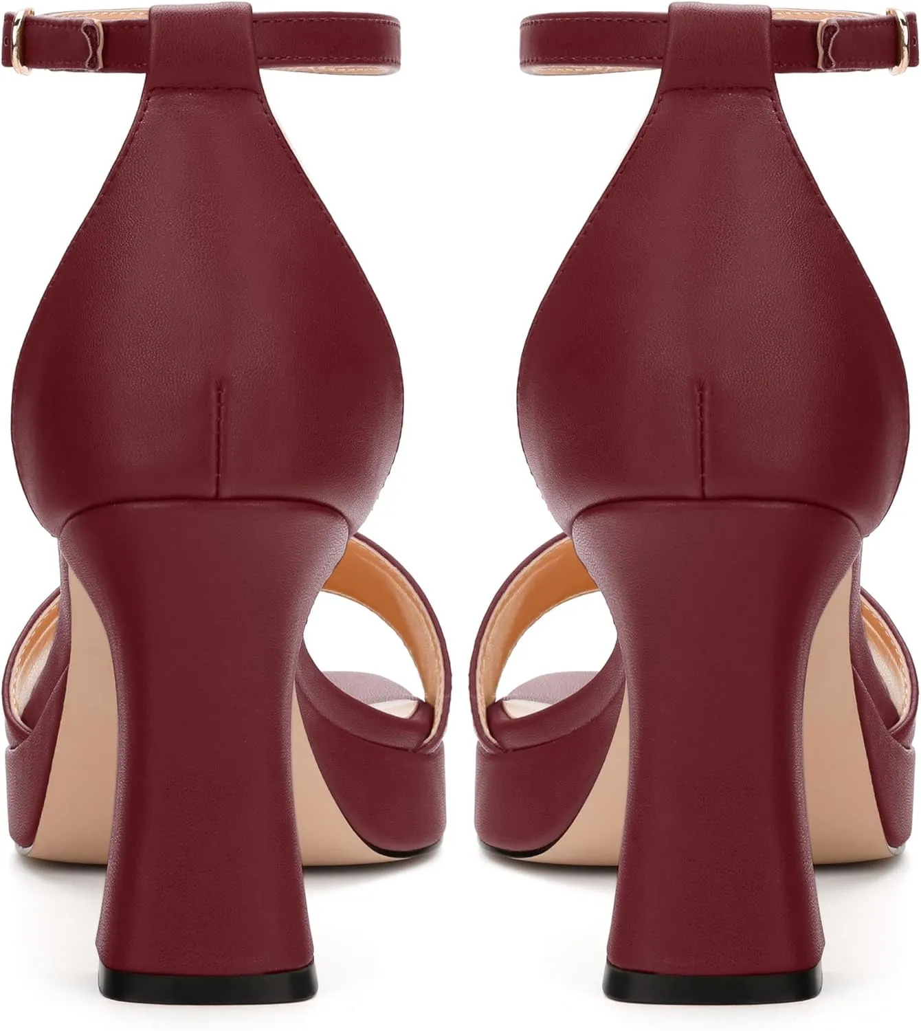 Platform Block Heels Sandals for Women, Fashion Women's Open Toe High Chunky Heels Ankle Strap Dress Sandals