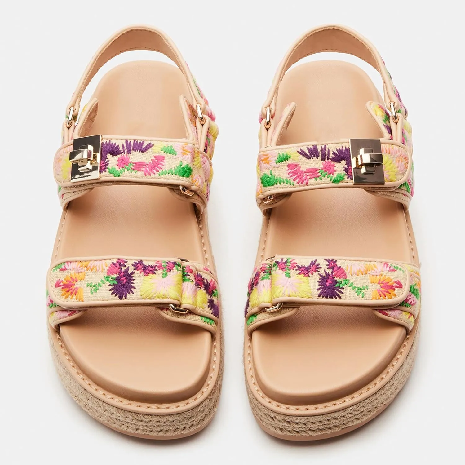 Platform Sandals for Women Sandals Cute And Stylish Open Toe Raffia Sandals Womens Slip On Casual Shoes