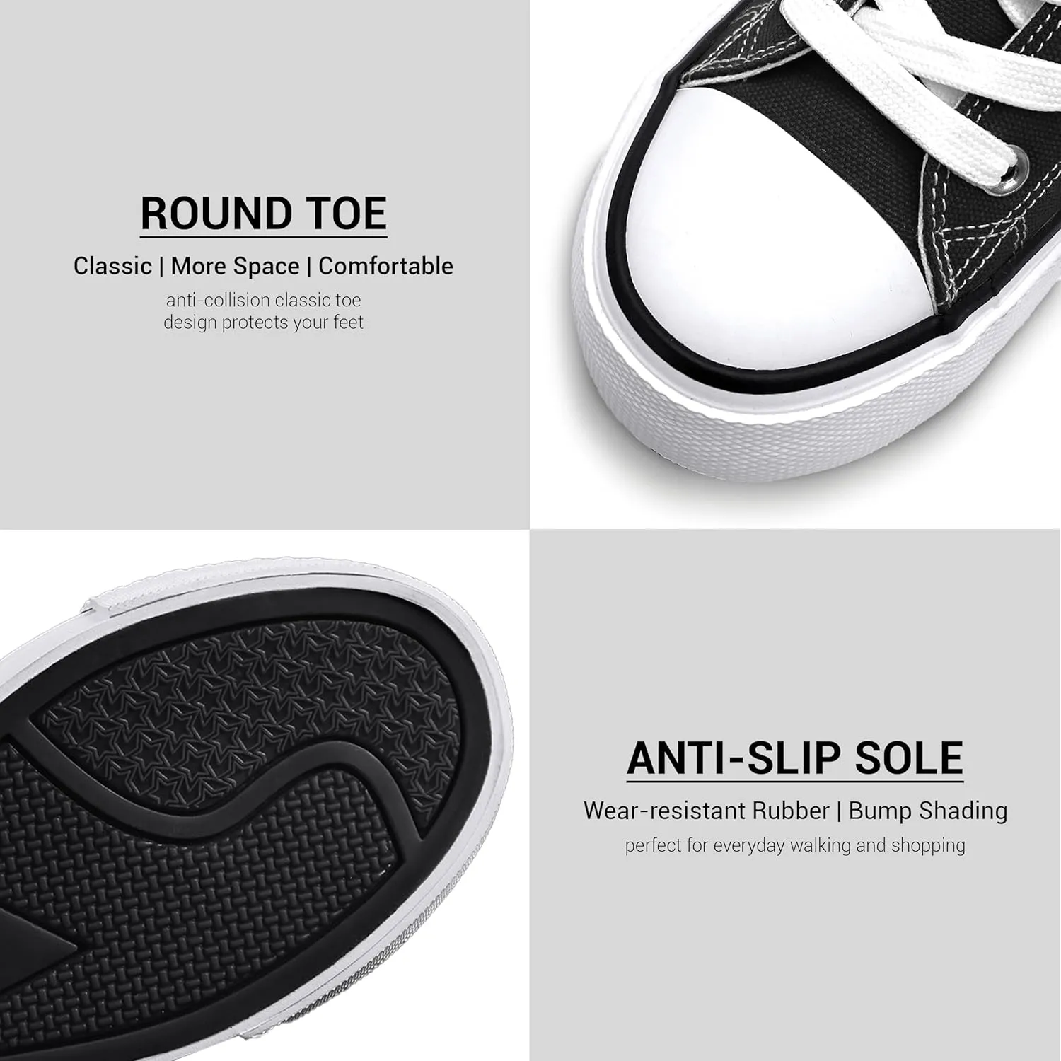 Platform Sneakers for Women 2 Inches Height Boost Hidden Wedge Sneakers, Height Increase Canvas Heel Sneakers Fashion White Sneakers for Women and Girls