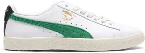 PUMA Mens Clyde Base Lace Up Sneakers Shoes Casual - White - Size 8.5 M