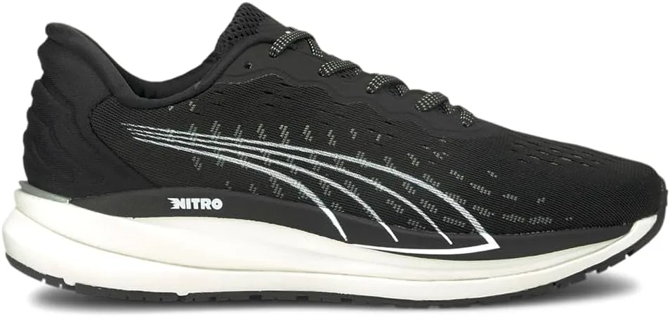 PUMA Womens Magnify Nitro Running Sneakers Shoes - Black - Size 9 M