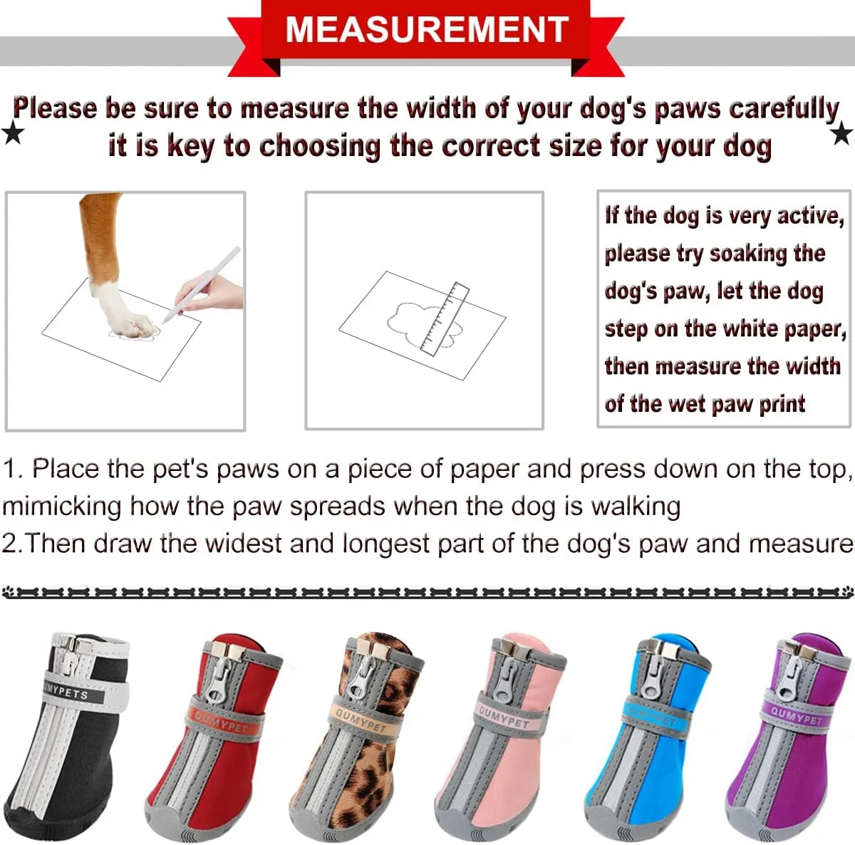 QUMY Dog Shoes for Small Dogs, Puppy Dog Boots & Paw Protectors for Winter Snowy Day, Summer Hot Pavement, Waterproof in Rainy Weather, Ourdoor Walking, Indoor Hardfloors Skid-Resistant Sole Pink 5