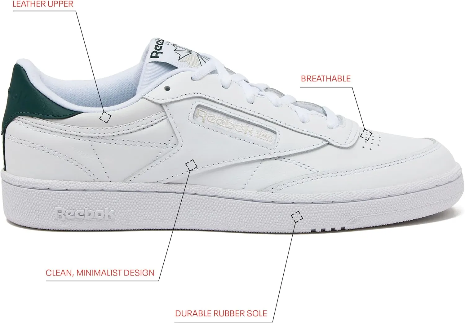 Reebok Unisex-Adult Club C 85 Tennis Sneaker