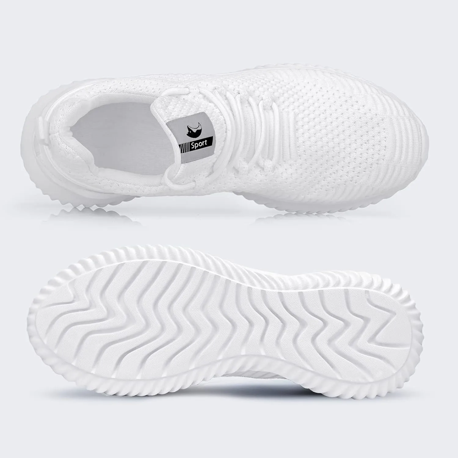 Rospick Slip On Men's Sneakers, Walking Shoes for Men Fashion Lightweight Breathable Running Shoes Sport Athletic Tennis Shoes
