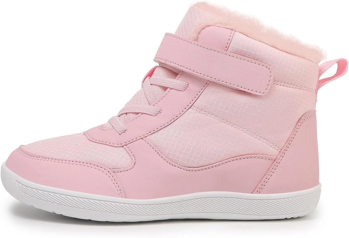 SECHRITE Toddler Kids Wide Barefoot Winter Boots High Top Girls Boys Warm Snow Boots Waterproof Non-Slip Minimalist Boots| Natural Growth