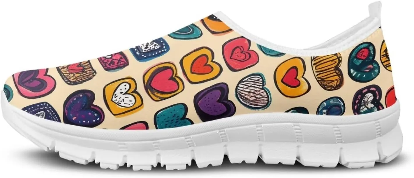Slip On Casual Shoes for Women Non Slip Breathable Sneakers Comfort Loafers Low Cut Lightweight Arch Support Walking Running Sports Training Travel Shoes US 5.5-11.5
