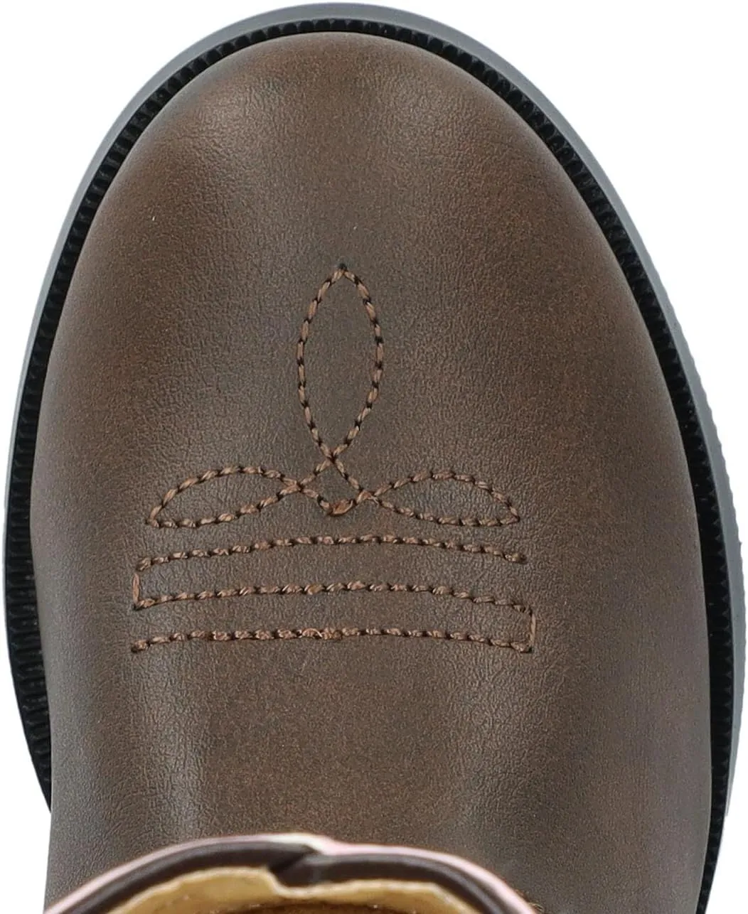 Smoky Mountain Girls Brown with Pink Stitch Monterey Western Cowboy Boots