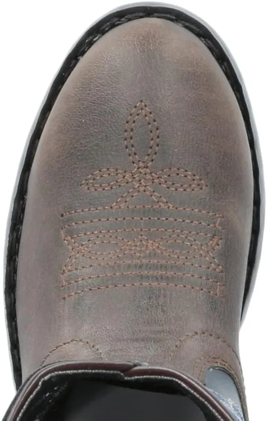 Smoky Mountain Girls Brown with Pink Stitch Monterey Western Cowboy Boots