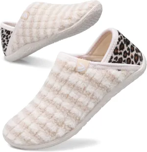Spesoul Fuzzy House Slippers for Women Men Indoor Closed Back Lightweight Cozy Faux Furry Lining Barefoot House Shoes Slipper Socks for Bedroom Home Office Yoga Outdoor Walking Shoes