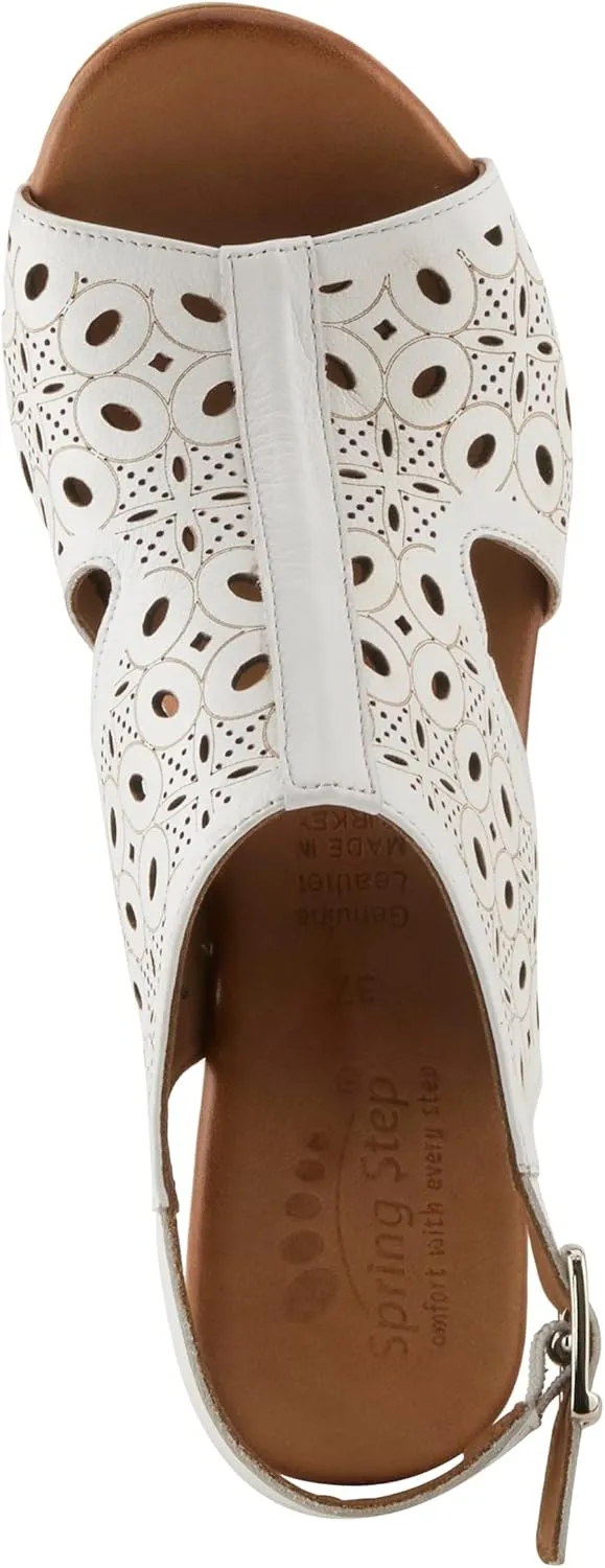 Spring Step Kovach Women's Leather Sandals – Comfy Buckle Sandals for Women