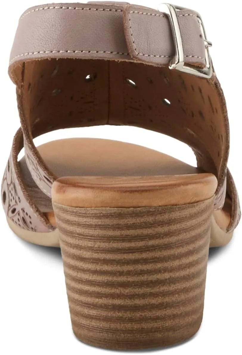 Spring Step Kovach Women's Leather Sandals – Comfy Buckle Sandals for Women