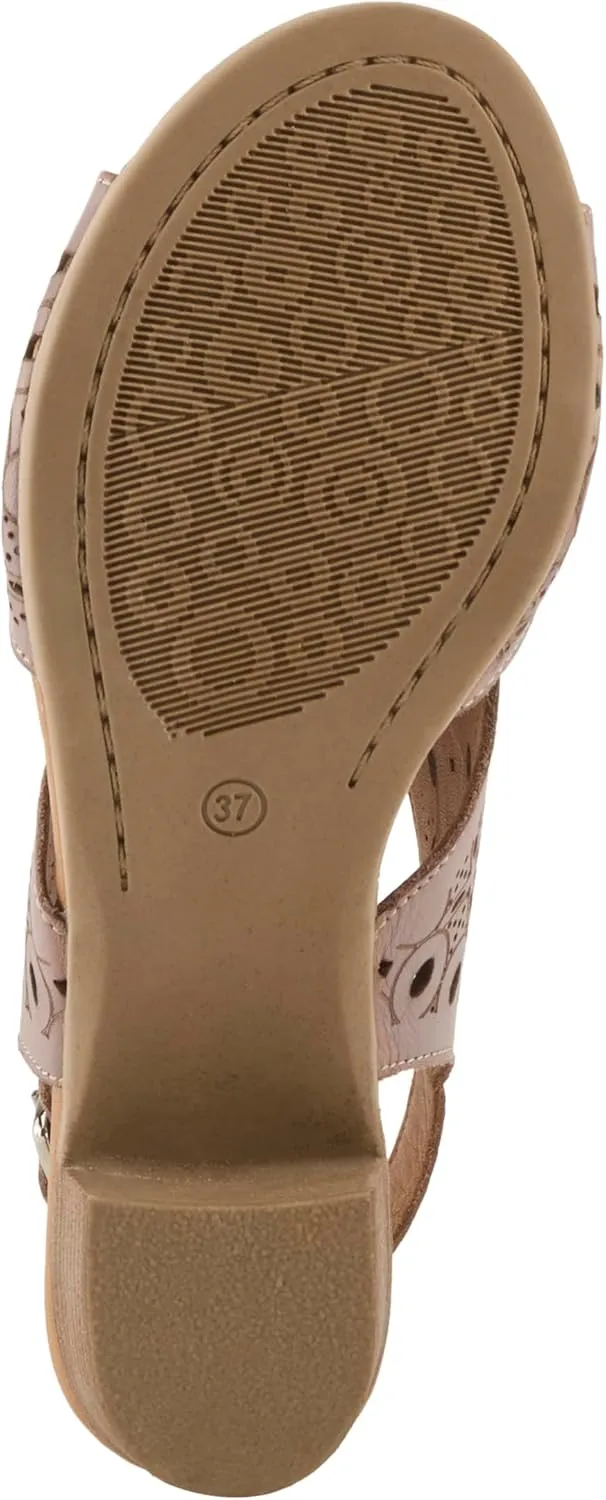 Spring Step Kovach Women's Leather Sandals – Comfy Buckle Sandals for Women