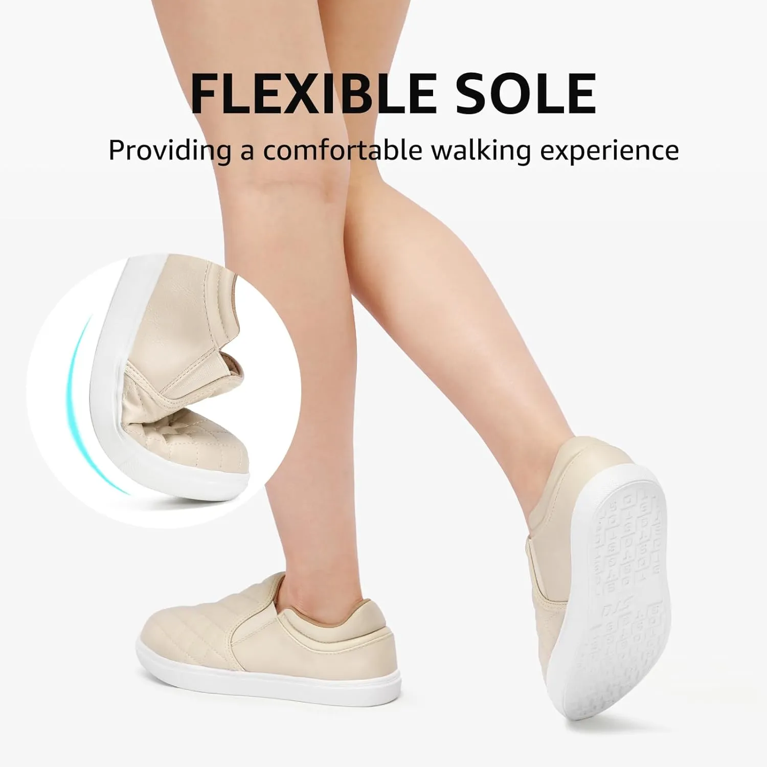 STQ Slip On Shoes for Women Fashion Sneakers Elees Quilted 2.0 Comfort Casual Fall Loafers